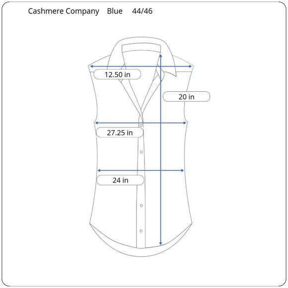 New Cashmere Company Women's 44/46 Blue Knit Cotton Silk V-Neck Cardigan Sweater - Picture 3 of 10